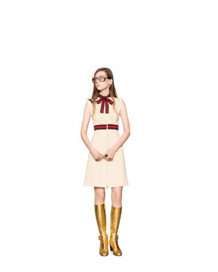 Jersey dress with Web trim