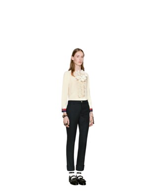 Silk crêpe shirt