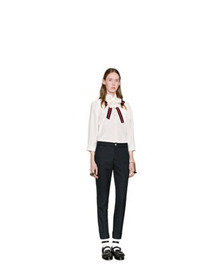 Cotton poplin shirt