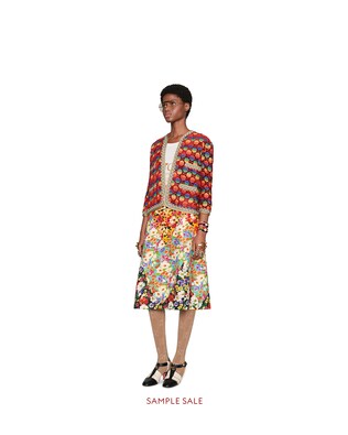 Oversize T-shirt with Gucci logo and tigers
