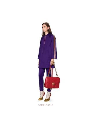 Hooded jersey dress