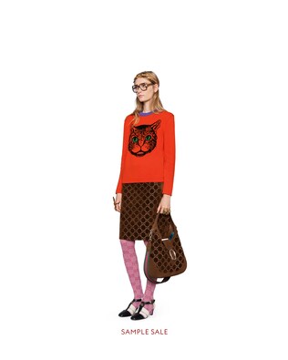 GG velvet skirt