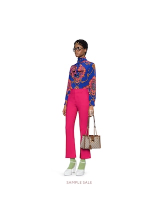 Viscose ankle length bootcut pant