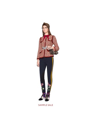 Striped tweed jacket