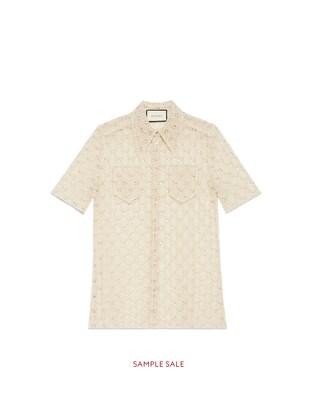 GG macramé shirt