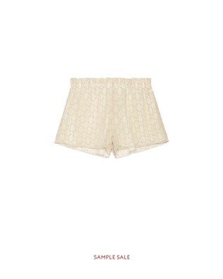 GG macramé shorts