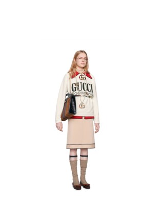 Oversize sweatshirt with Gucci Cities