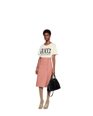 Oversize T-shirt with Gucci Cities print