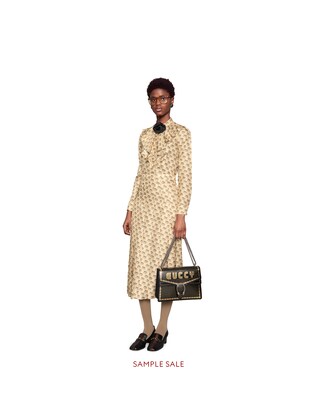 The Gucci stamp print skirt