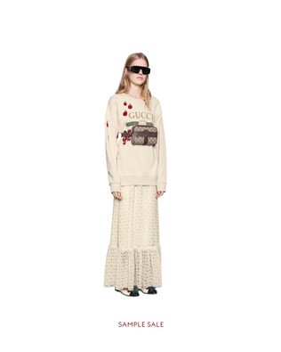 Oversize sweatshirt with Gucci logo 