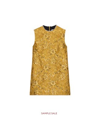 Floral brocade tunic top