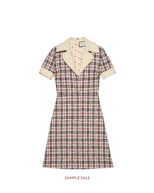 Tweed check dress