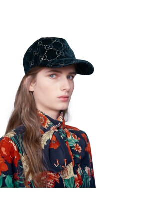 gg天鹅绒棒球帽