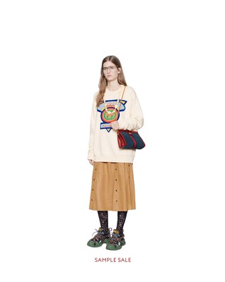 Oversize sweatshirt with Gucci '80s patch