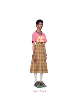 Oversize T-shirt with rainbow print