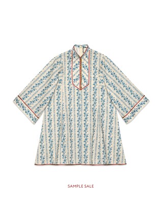 Gucci rosebuds poplin short kaftan 