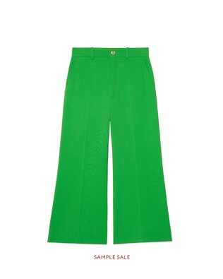 Stretch viscose culotte pant