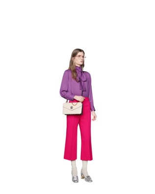 Silk satin shirt