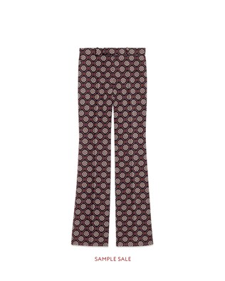 GG diamond wool pants
