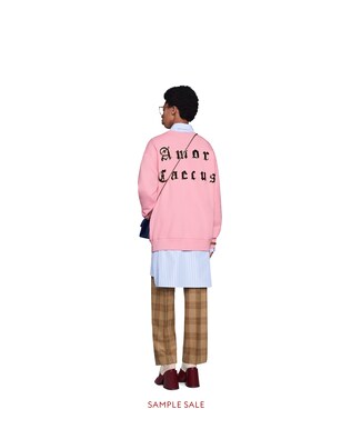 Oversize sweatshirt with manga eyes