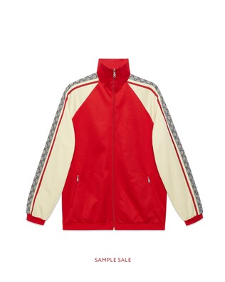 Oversize technical jersey jacket