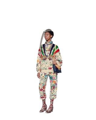 Jogging pant with Flora print