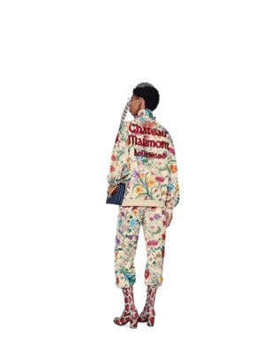 Technical jersey jacket with patches