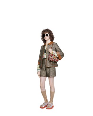 GG Marmont small python shoulder bag