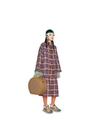Tweed skirt with horseshoe