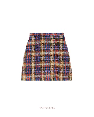 Tweed mini skirt