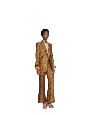 GG ramage wool silk jacket