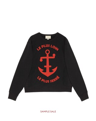 Anchor print sweatshirt