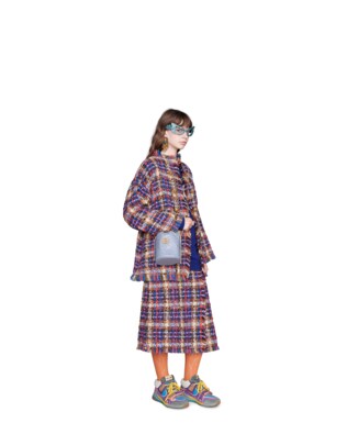 GG Marmont ostrich mini bucket bag
