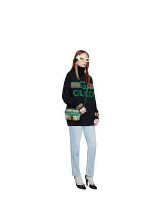 Online Exclusive Ophidia GG Flora mini bag