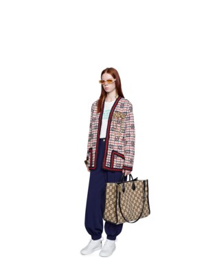 GG wool tote